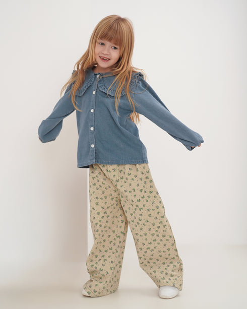 Camasa din denim cu guler oversize